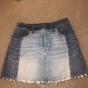 Madewell jean skirt